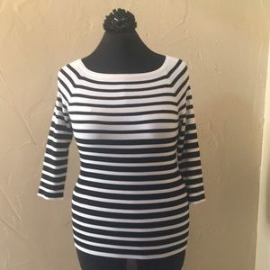 CHICO’S Stripe Pullover Sweater NWT